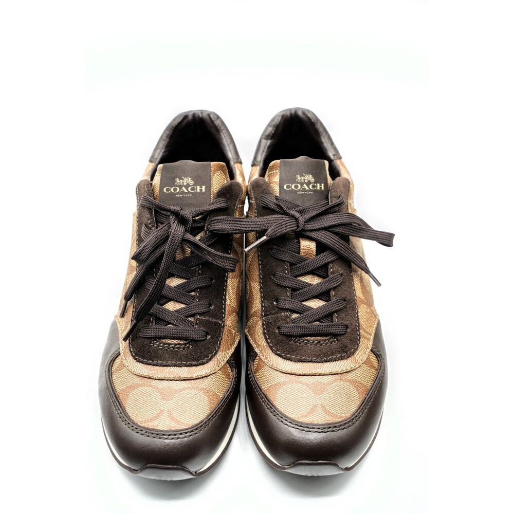 NWT Coach Rebecca Khaki Chestnut Sneakers Women's US 9